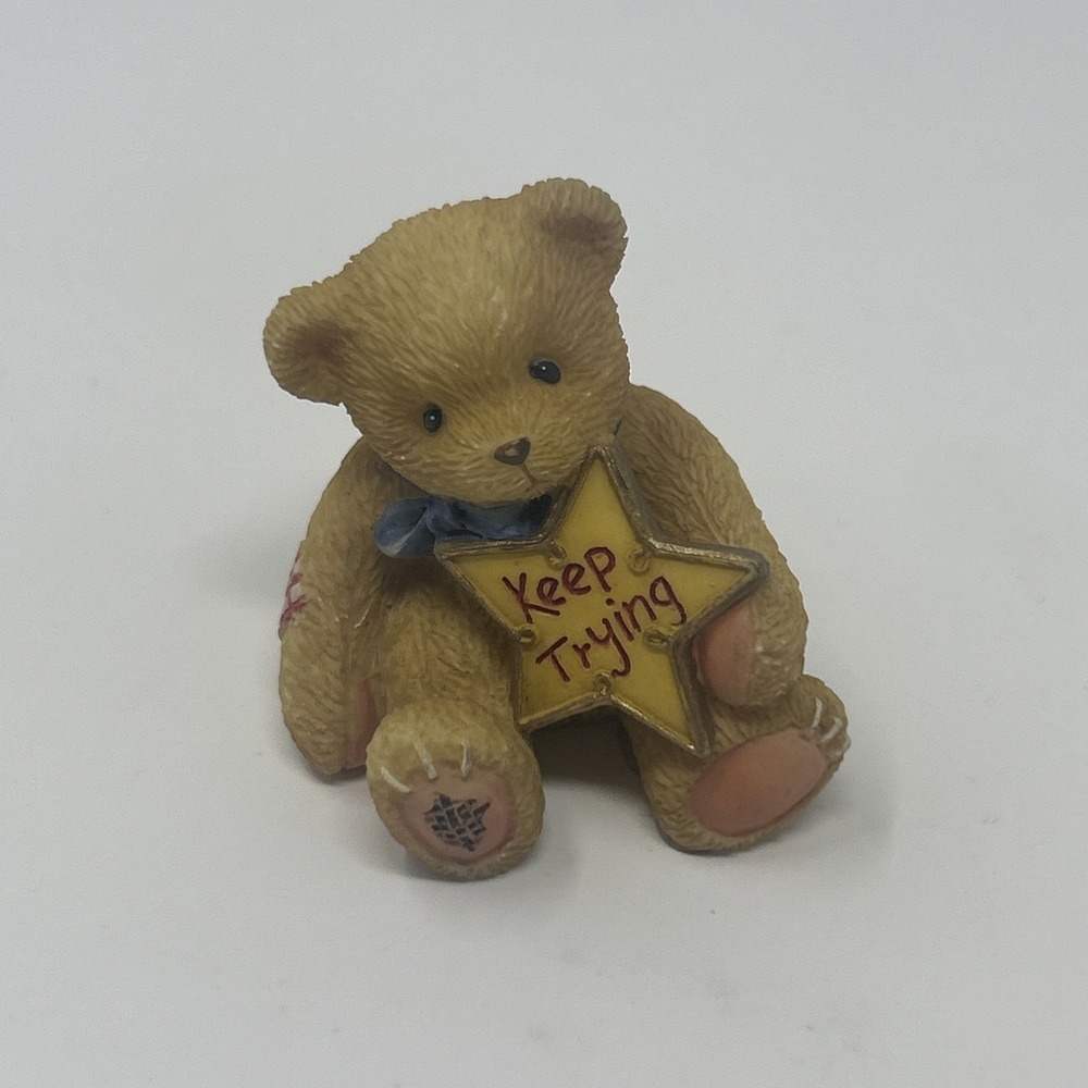 Cherished Teddies Keep Trying 1998 Motivational Bear